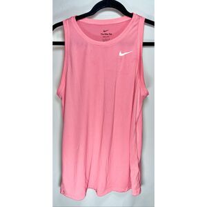 Nike dri fit pink tank top size large
